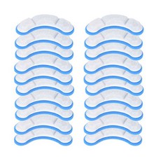 WF050/WF060에 대 한 20PCS 애완 동물 물 분수 교체 필터 애완 동물 자동 마시는 피더 애완 동물에 대 한 활성 탄소 필터, 블루&amp;화이트, 20개