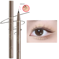 제니로이드 초초슬림 아이라이너 0.01mm 초정밀 펜슬 워터프루프 번짐방지 초보자용 얇은 아이라인, 1개, 02# 모카 브라운