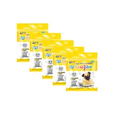 아모스 탱탱 아이클레이 파우치, 형광 연두, 110g, 5개