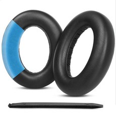 HDB630 이어 패드 - Sennheiser Momentum 4 및 HDB 630 쿠션용 업그레이드된 교체용 이어패드 | 향상된 편안함 및 단백질 가죽 | 블랙, HDB630 이어 패드 - Sennheiser Mome