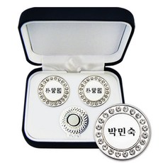 자코비안 순금 볼마커 골프 볼마커 볼마크 독수리(이글) 볼마크 골프티, 02.이름보석 볼마커세트