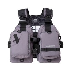 SHIMANO VF-068T 桃園東區釣具 路亞救生衣 輕量透氣多口袋釣魚背心, 灰色