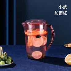 北歐風1.8L冷水壺組, 1.8L紅色 不帶杯, 1套, 1.8L