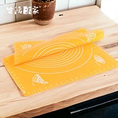 生活采家 揉麵矽膠墊 烘焙擀麵墊 防滑不沾附刻度, 1個