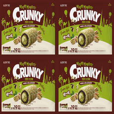 롯데웰푸드 크런키 두바이 st 피스타치오맛 초코바, 4개, 285g