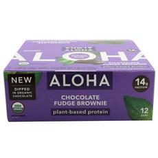 Aloha 蛋白棒巧克力軟糖布朗尼 12 包, 1個, 672克