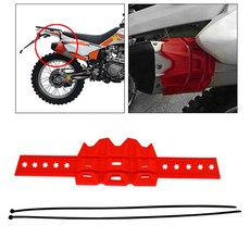 더트 피트 자전거 배기 머플러 소음기 보호대 모토크로스용 가드 오토바이 시스템 색상, 1개, Color: 3. Red