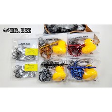 莎美 SAME 蜜蜂先生 MR.BEE 前打輪活魚扣，活魚固定，耐用材質，輕巧便攜，操作簡單，適用多種釣法，保護魚體, 1個, 黑色