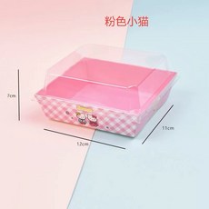 透明西點盒 小花蛋塔盒 [L0201], 1個, 方型KT(10入)