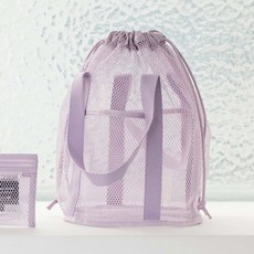 투데이리빙 다용도 메쉬 가방 수영장 복조리 비치백 여름 그물 가방 물놀이 숄더백 해변 망사 아쿠아백 캠핑 피크닉 휴양 방수백 목욕 샤워 멀티백