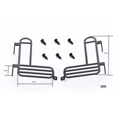 금속 OP 시뮬레이션 장식 액세서리 Diy for MN 모델 D90 D91 MN99 MN99S 112 RC 자동차 창 메쉬 업그레이드 예비 부품, 14)Rear lampshade, 1개