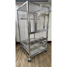 SR PET HOUSE 白鐵方管籠，兩呎四方四呎高，適合中大型鸚鵡、松鼠、龍貓, 1個