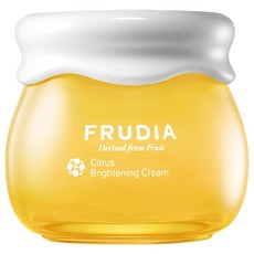 FRUDIA 靈光乍現 柑橘明亮煥白雪酪霜 含61%濟州柑橘冷壓萃取鮮果水 修護粗糙與暗沉、修正臉部瑕疵, 55g, 1罐