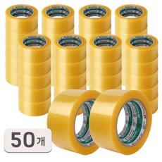 금성 K&T 박스테이프 경포장 48mm x 50M, 투명, 50개