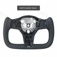 2024 테슬라 모델 3 Y 히팅 스티어링 맞춤형 자동차 액세서리 레이싱 인테리어, 08 NEW Model Y BLACK