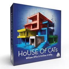 Matagot House of Cats 보드 게임 - 재치와 행운의 기발한 전투에 참여하세요! 어린이 및 성인을 위한 재미있는 롤 앤 쓰기 전략 게임 만 10세 이상 1-6, 1개