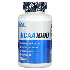 이블루션뉴트리션 BCAA1000 스포츠 아미노산 캡슐 60정, 120g, 1개