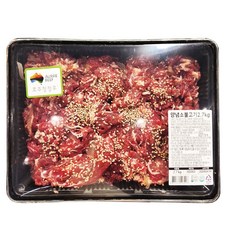코스트코 양념 소불고기 2.7kg 미국산 혹은 호주산 [아이스박스] + 더메이런 알콜티슈, 1개