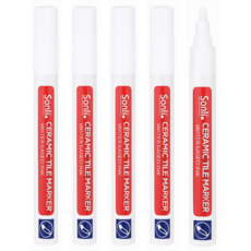 크랜브랑 쓱삭쓱싹 대용량 셀프시공 타일 줄눈 마커펜, 화이트, 5개