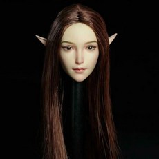 슈퍼 덕 스케일 엘프 귀 스컬프팅 모델 군인 밝은 피부 액션 피규어 바디 인형, 1개, 2. SDH021B