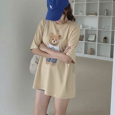 보리맘 테디 수유티 반팔 수유 티셔츠 모유 수유복