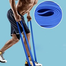 라텍스 헬스 근력 스포츠 운동 튜빙 풀업 파워 밴드 턱걸이 철봉 홈트, 파랑, 1개