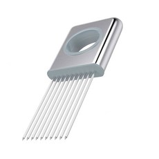 최고의 식기 양파 홀더 슬라이서 야채 기기 실버 커팅 커터 쉬운 스틸 스테인리스 도구 가이드 고기 토마토 슬라이싱 레몬 주방