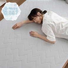 Softime 여름 초강력 냉감 침대패드 양면 사용 시원한 순면 흡수 속건 청량감 세탁 가능 Q-max 0.557, 라이트 그레이