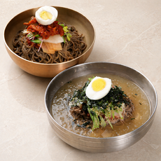 [동해막국수] 47년 강릉맛집 비빔막국수+물막국수 2인분 (비막1+물막1), 3세트, 650g
