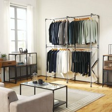 [10주년 특가기획] 까사마루 확장형 더블 행거, 1개, 그레이