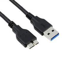 3COM LETO 레토 M2SU 3.0 외장하드 전용 마이크로B USB3.0 케이블/연결선, 50cm, 1개
