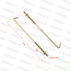 자동차 23cm 자동차 배터리 트레이 홀더 홀드 다운 클램프 나사 스테인레스 스틸 2pcs, [01] 금, 01 금