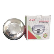 A-OK 304不銹鋼 雅仕碗組 18cm 附304白鐵蓋, 詳見包裝, 詳見包裝, 詳見包裝