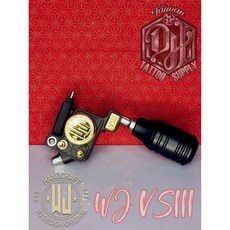 WJ VS Rotary紋身馬達機 迷你超輕巧美式手工 鍍金, 1個, TT一體針握柄<限定組合>WJVSIII