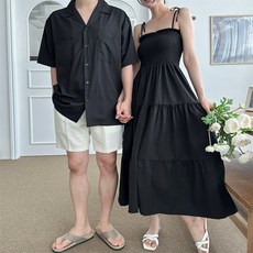 비워크 심플한 신혼여행시밀러룩 30대커플룩 휴양지시밀러룩 고급커플룩