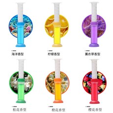 馬桶小花香味清香型除臭劑 廁所凝膠 持久潔廁靈 除汙潔廁寶, 1個, 6個海洋