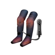 腿部按摩器 空氣壓力按摩 熱敷 3段模式 5段強度, 三節全氣囊+膝蓋款, 三節全氣囊+膝蓋款