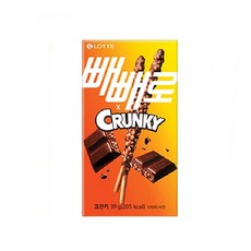 빼빼로 크런키, 39g, 1개
