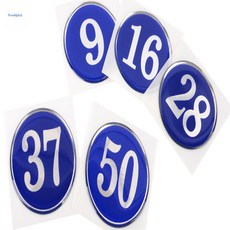 사물함 1P 원형 48mm 에폭시 번호판 레드 1~50 원형번호판, 14