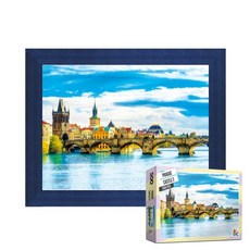 퍼즐피플 풍경 랜드마크 500피스 직소퍼즐, 프라하성2 500피스 액자포함(우드블루), 퍼즐유액 포함, 1개