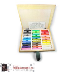JANUA老人牌木盒裝質感長條粉彩，色彩鮮明，專業美術繪畫粉彩, 1個