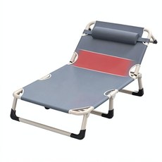 家用午休折疊床單人床, 特寬75cm*190cm方管灰