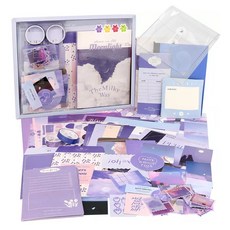 Hayoung的情感日記裝飾套組+PVC收納袋, 月光套裝