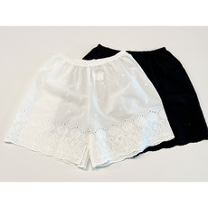 꽃잎속바지 3부 아사면 잠옷바지 레이스 파자마 바지