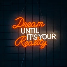 침실이나 바의 벽 장식을 위한 큰 꿈 네온 사인 생일 선물을 달콤한 LED 축제 파티