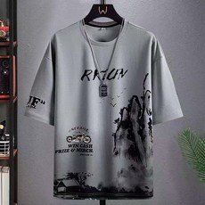 冰絲男生運動套裝 夏季休閒短袖短褲兩件式速乾寬鬆街頭薄款