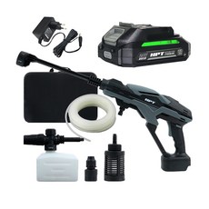 HPT 20V 무선 고압세차기 세척기 워터건 MA20-PW150 마끼다 호환, AB201-세트(2Ah배터리+어댑터)