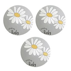 드림시오 북유럽풍 데이지 선풍기 커버 헤드형 벽걸이형, 그레이, 3개