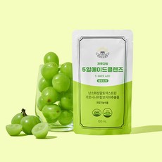 자유다방 5일 에이드 클렌즈 청포도맛 5p, 5개, 100ml