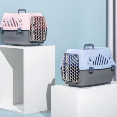 강아지 이동장 반려동물 캐리어 케이지 고양이 이동장 외출, 베이지